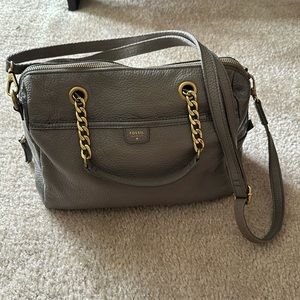 Grey Fossil Satchel